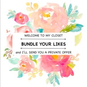 Bundle your likes and I’ll send you a private offer! Save $$$ and shipping!!!